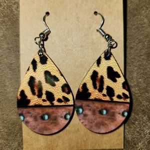 Homemade teardrop earrings